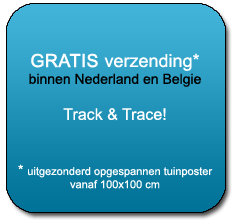 geen verzendkosten tuinposters