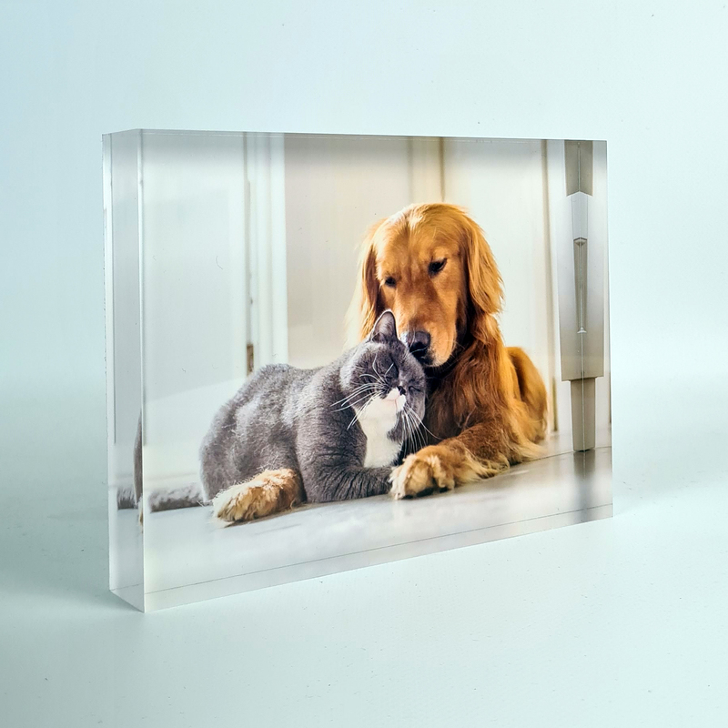 Foto verlijmd op aluminium