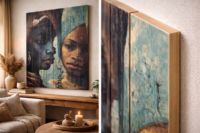 Foto op ayoushout 40x100 cm