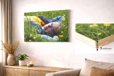 Foto op multiplex 30x55 cm