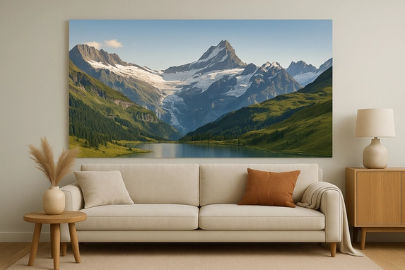 De hardboard posters van Fotogeschenk zijn spectaculair als wanddecoratie.