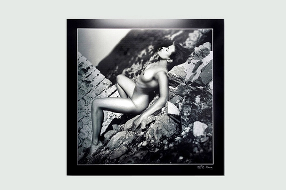 Zwart wit foto op aluminum verlijmd heeft een artistieke uitstraling.