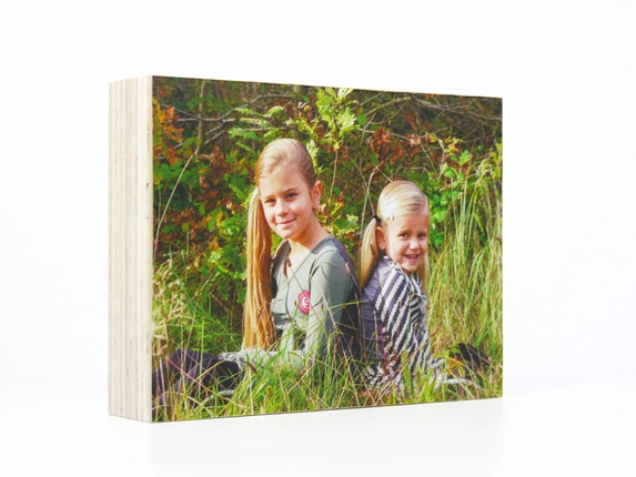 Houten fotoblok.