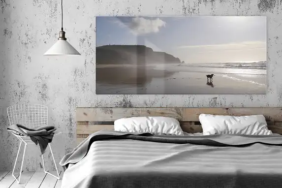 Plexiglas foto panorama in de slaapkamer.