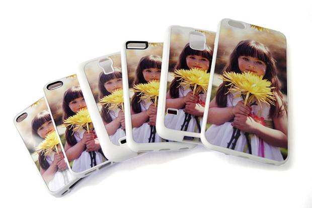 Telefoonhoesjes met foto met als basiskleur wit
