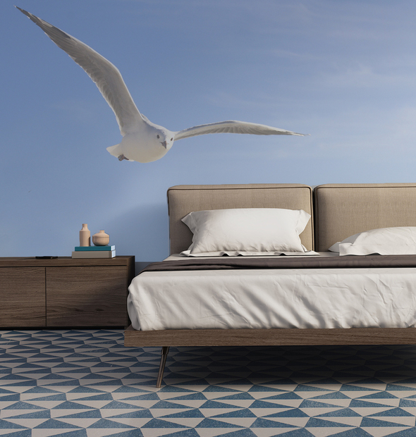 Fotobehang slaapkamer eigen foto