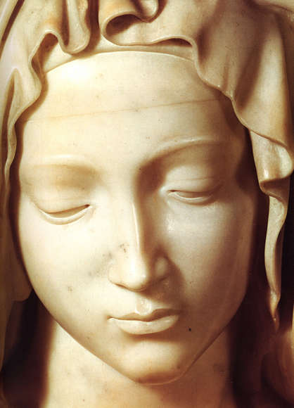 Michelangelo, detail Maria (met afbeeldingen) | Portret, Beeldhouwkunst ...
